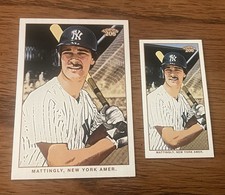 Don Mattingly 2002 Topps 206 #163 Base Polar Bear Black Back Mini #163 Yankees