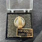 vintage Coca-Cola 30 Years Service lapel pin 10K yellow gold 6 Inlay Diamonds