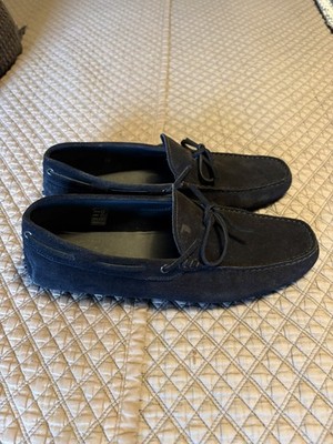 Tod's Black Gommino Lace Driver Driving Moccasin Loafer Sz US 11 UK 10 orig $695