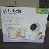 Hubble Connected Nursery View Pro 5 Digital Video Baby Monitor Pan/Tilt Zoom