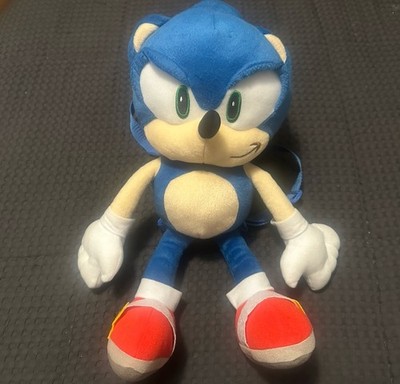 Sonic The Hedgehog SEGA Officially Licensed 16'' Plush Kids Backpack Brand New
