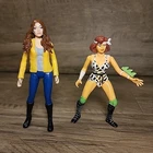 Vintage TMNT 1992 April O'Neil Ninja Newscaster & 2014 Loose Figures Playmates