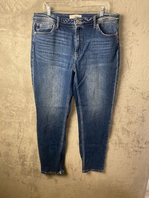 KanCan Skinny Jeans Women s 32 Blue Medium Wash Stretch Denim Mid Rise