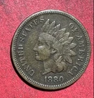 1880 US Indian Head Cent! VG/FINE! Old US Coin!