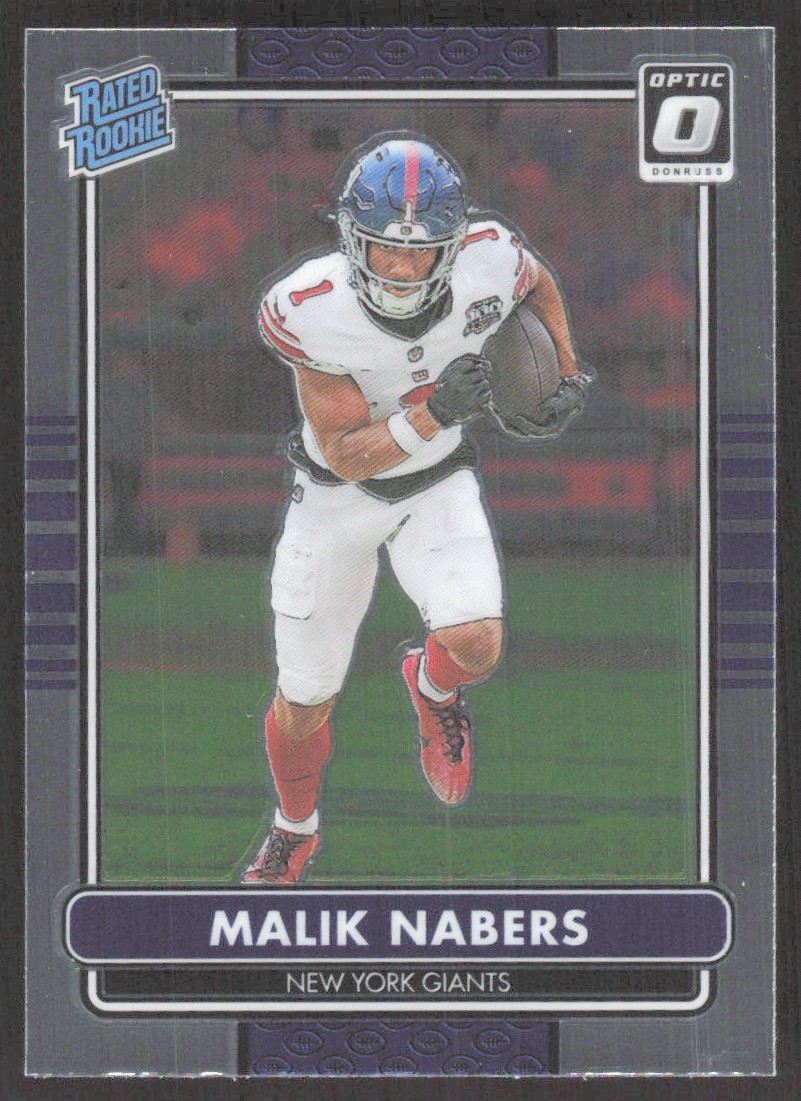 2024 Donruss Elite Rookie On Deck Malik Nabers Rookie New York Giants #7