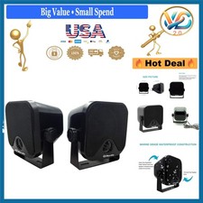 2-Way 4 Inch Marine Grade Waterproof Stereo Pod Speakers for Boat ATV UTV