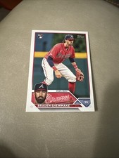 2023 Topps Update Series Baseball Braden Shewmake Atlanta Braves Rookie #US206