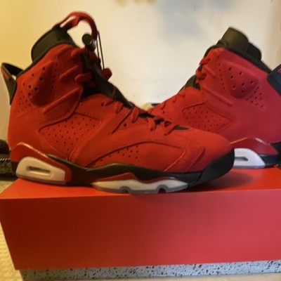 Jordan Air Jordan 6 Retro Toro Bravo Red Black CT8529-600 Suede Men's Sneaker