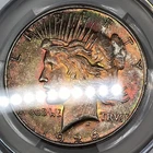 1926-S Peace Silver Dollar CAC/CACG AU Details *Rainbow Toning*