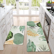 Kitchen Rugs Sets of 2 Cushioned Anti Fatigue Kitchen Mats Sets 2 Piece Kitch...