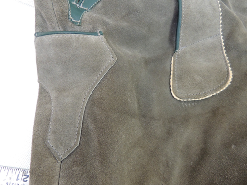 Vintage Authentic German Lederhosen Suede Leather Genuine Octoberfest Mens 36" - Picture 4 of 17