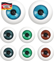Cabilock 8 StüCk Halloween Augen, Hohle Kunststoffaugen FüR Bastelprojekte