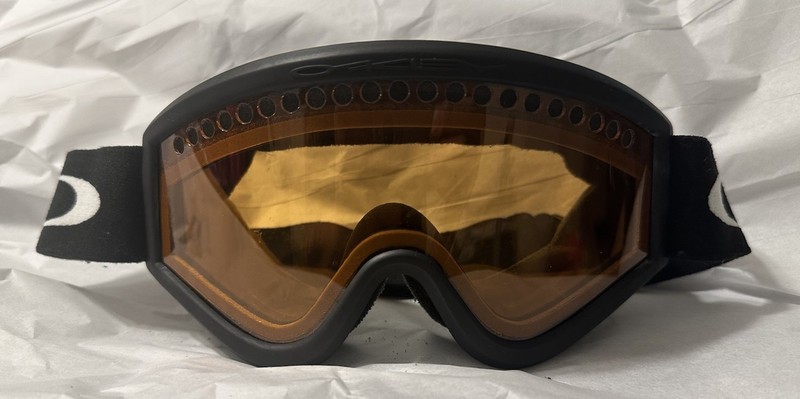 Oakley USA E-Frame Prizm Snow Goggles Amber Lenses Ski Snowboarding