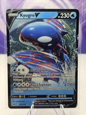 Pokemon Kyogre V 037/159 Crown Zenith Ultra Rare Holo NM