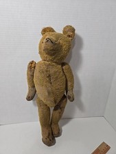Vintage Straw Teddy Bear for Restoration