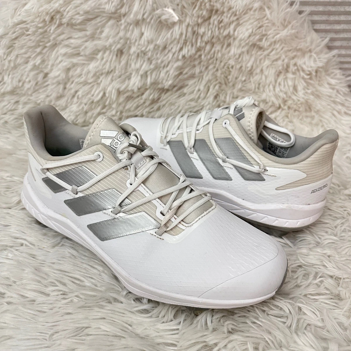 adidas Adizero Afterburner 9 White Silver for Sale | Authenticity