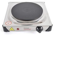 KitchenPerfected 1500W Single Hotplate Cast Iron Variable Heat Settings Overheat