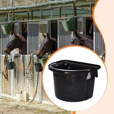 Seau à aliments pour chevaux, abreuvoir suspendu résistant à l'usure,