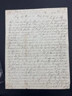 1865 Civil War Letter Battle Fortress Monroe Blockade Fight the Monitor Rebels S