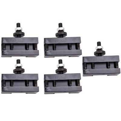 5pcs Schnellwechsel-Drehen & Plandrehen Drehmaschine Tool Post Holder 250-201