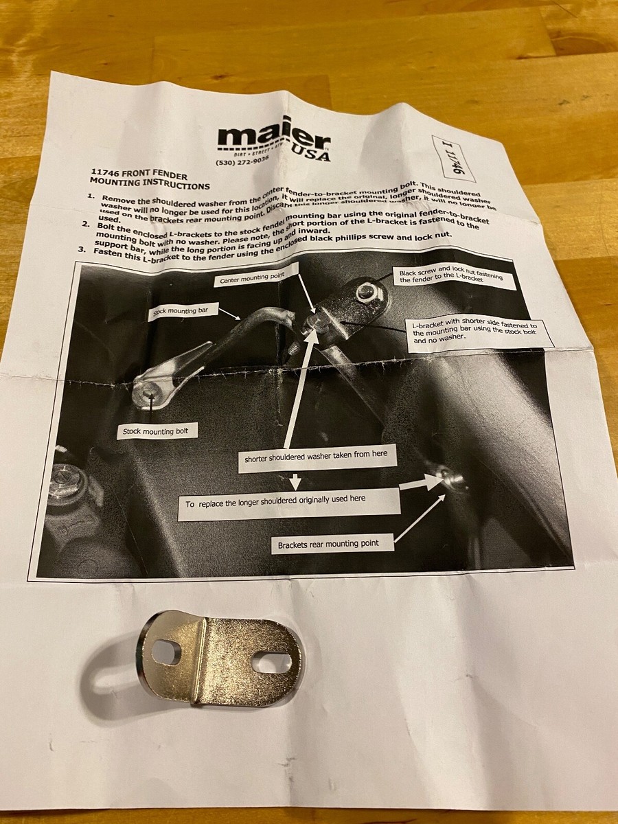 MAIER FENDER MOUNT FRONT 11746 HONDA TRX450R TRX 450R BRACKET BRACE | eBay