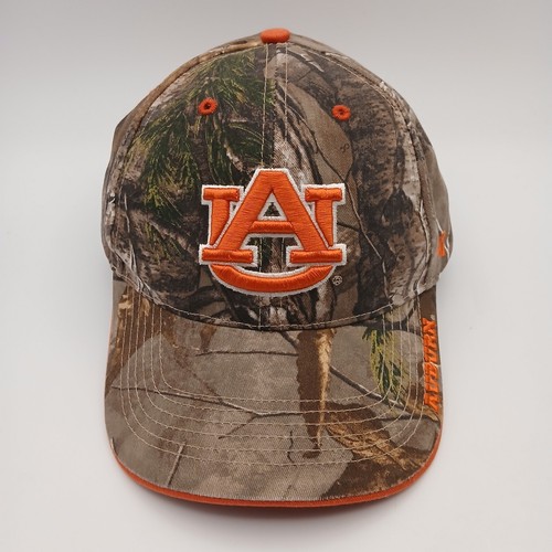 Auburn University Tigers Hat Hunting Cap 47 Strap Back Camo Orange Script Logos - Picture 4 of 24