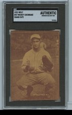 1931 W517 Mickey Cochrane #37 SGC Authentic