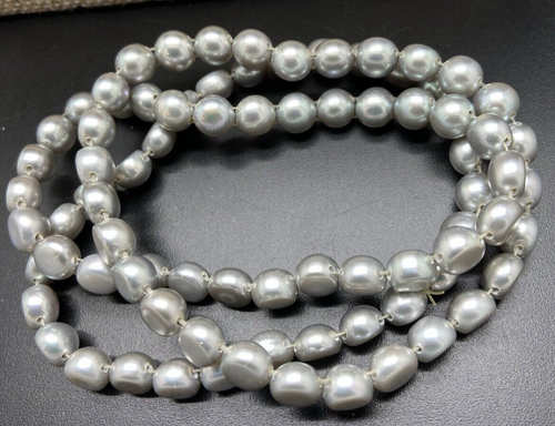 HONORA GRAY BUTTON PEARL BRACELETS SET OF 3 NEW IN POUCH