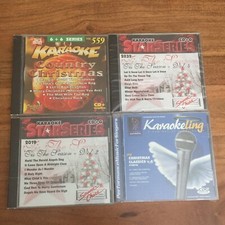Christmas Karaoke 4 CD Lot Tis The Season Country Classics CD G