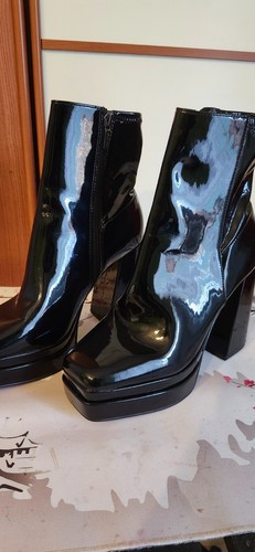 Aldo Scarpe Stivali Donna In Pelle Col. Nero EU 38 - Foto 8 di 10