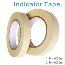 1 Roll Dental Adhesive Defend Steam Sterilization Autoclave Indicator Tape 50m