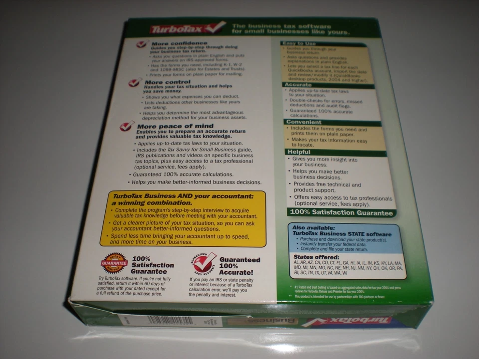 Turbotax 2005 Business (corporate) for Windows.  Not for Mac.  New.  Genuine. - Image 2 of 4