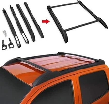 For 2005-2023 Toyota Tacoma Double Cab Top Roof Rack Cross Bars + Side Rails Set