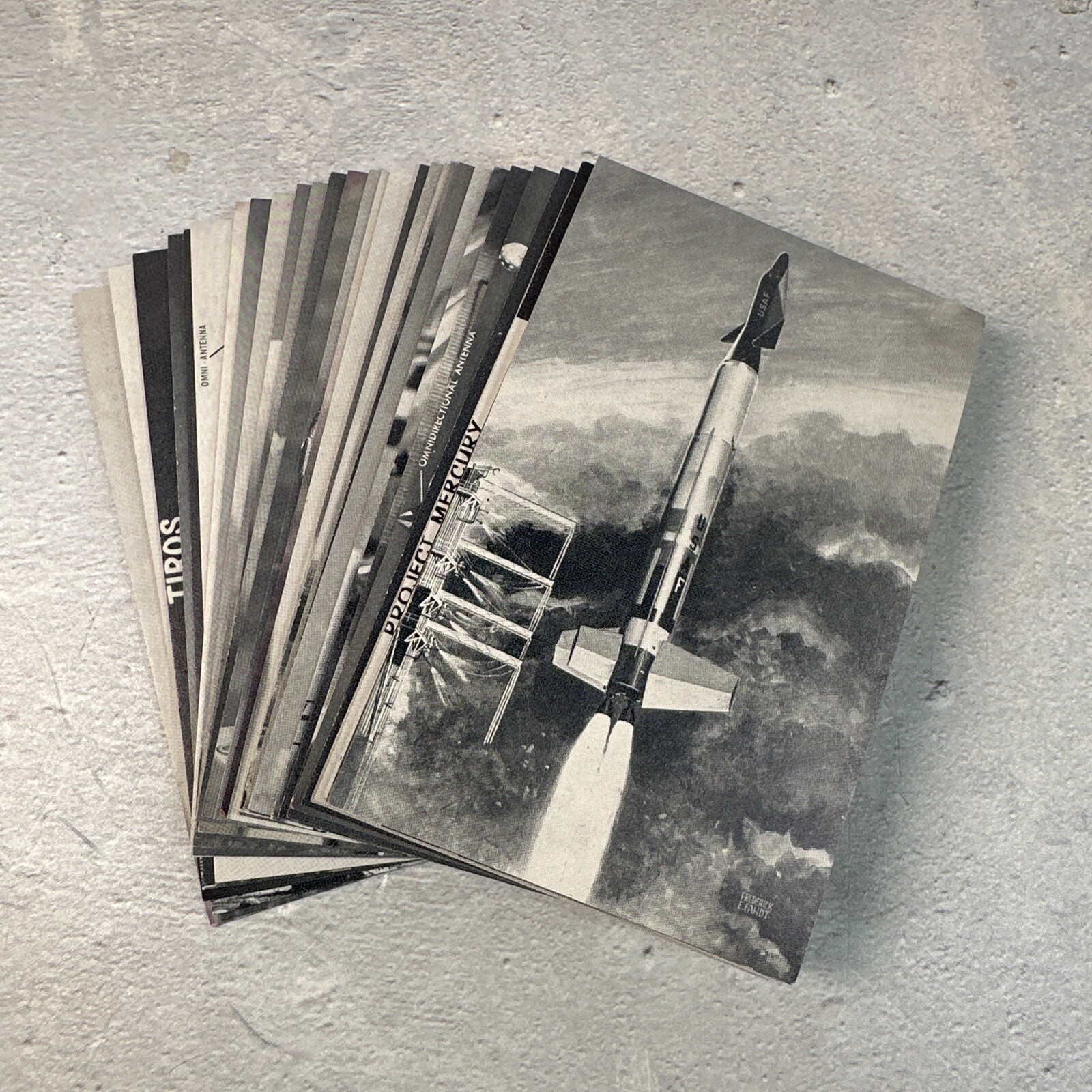(32) Early 1960'S Nasa Astronaut Space Exhibit Supply Co. Complete Card Set 1-32