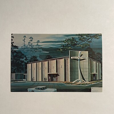 Bank Of Thomas County Drawing Vintage Postcard Thomasville Ohio