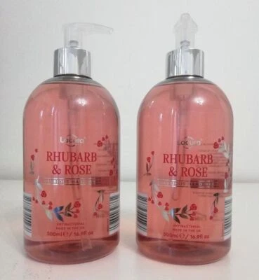 2 x Lacura Luxurious Hand Wash Rhubarb & Rose 500ml Aldi