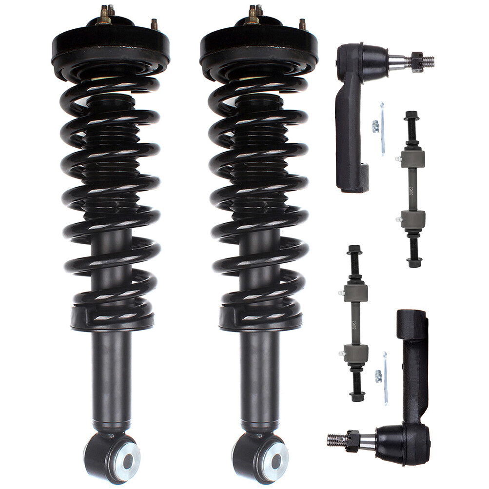 2009-2013 Ford F-150 2WD Front Strut Spring Sway Bar Tie Rod Assembly