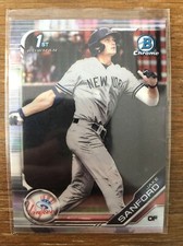 2019 Bowman Chrome 1st Bowman Refractor Jake Sanford #BDC-82