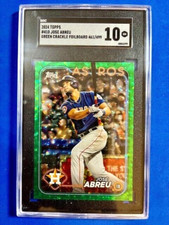 Jose Abreu 2024 Topps Green Crackle Foilboard /499 SGC 10 - Astros