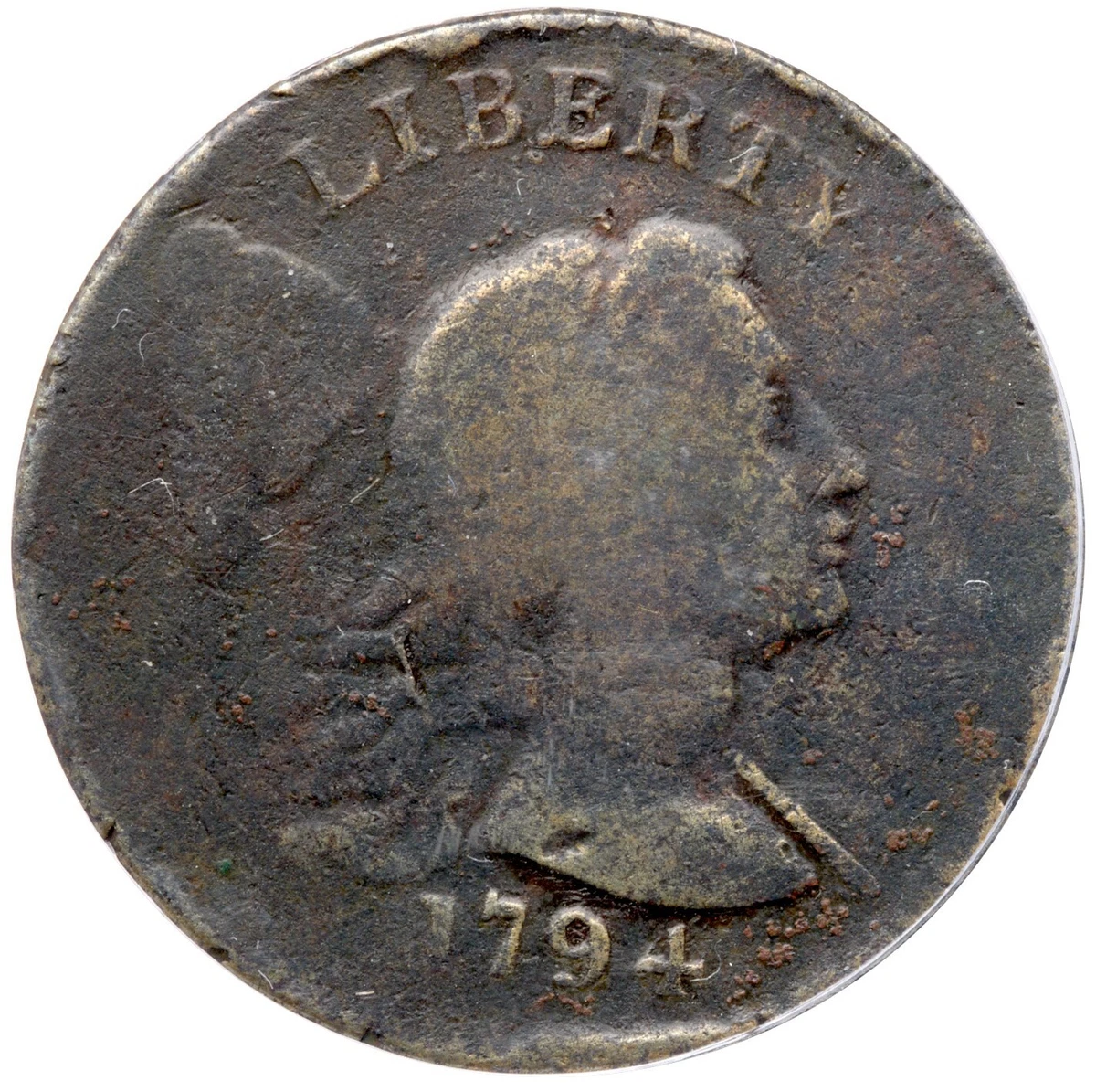 Grade VG 8 1794 Year Flowing Hair Large Cents (1793-1796) for sale