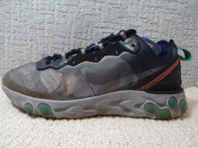 Nike React Element 87 Mens Size 6.5 US Neptune Green Grey Teal Shoes AQ1090-005