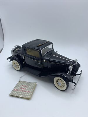 Vintage Franklin Mint 1932 Black Ford Deuce Coupe With Tags