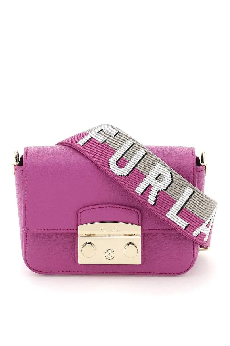 NEW Furla metropolis mini crossbody bag WB00839 BX0006 VIOLET