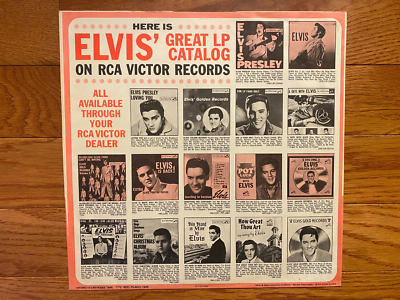 Elvis Presley - Self Titled Debut LP RCA Victor LSP-1254 (e) 1962