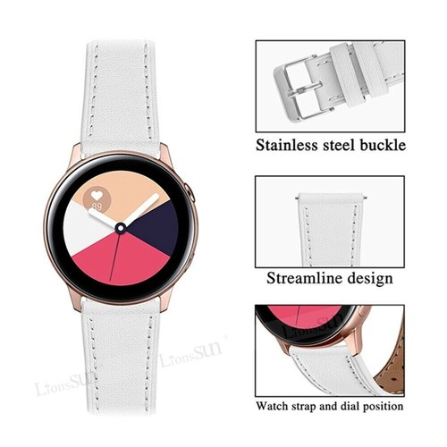 Genuine Leather Band For Samsung Galaxy Watch 6 5 Pro 45mm 4 40/44mm 47mm Active - Picture 32 of 42