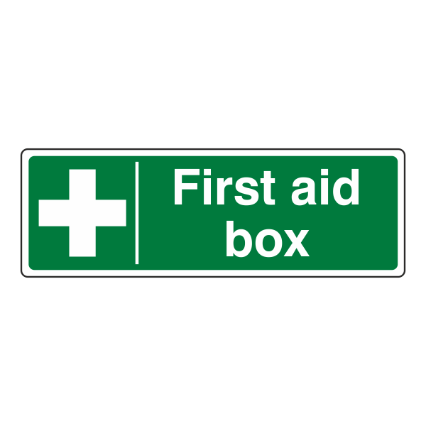 First Aid Box - 450x150mm - 1mm Rigid Plastic