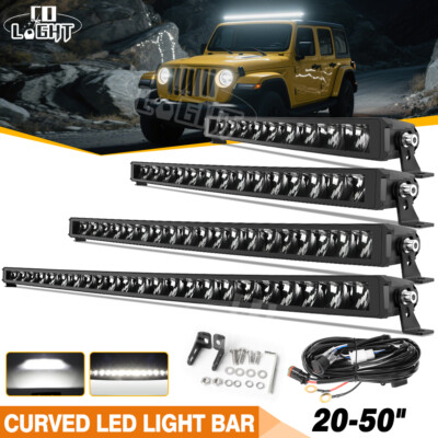 Curved LED 20-50 zoll Arbeitsscheinwerfer LED Lichtbalken Driving Offroad Auto