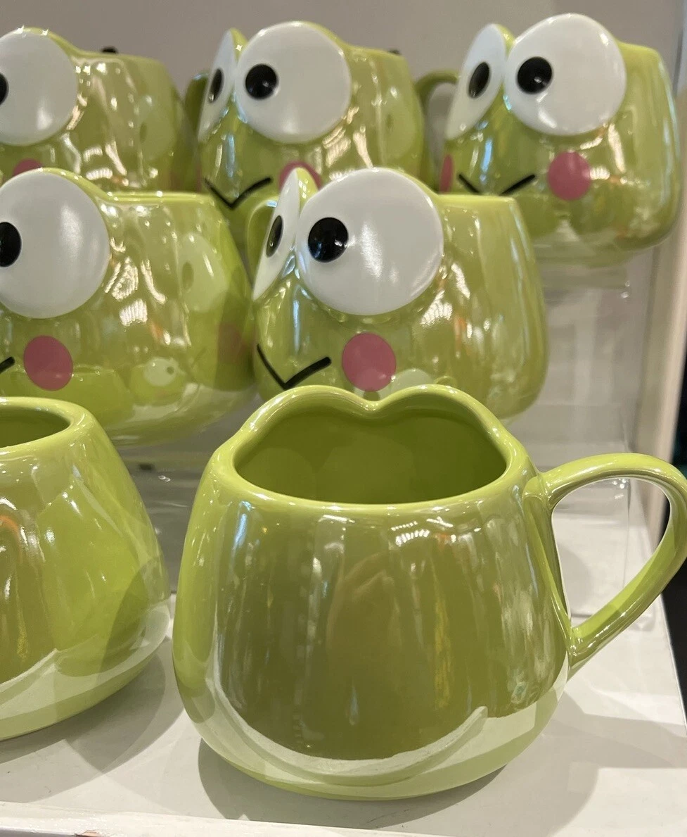 Hello Kitty Friends Universal Studios Coffee Mug Keroppi Green Frog –  Hedgehogs Corner