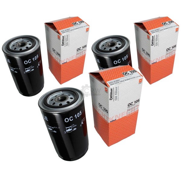 3X Mahle / Knecht ÖLfilter OC 105 ÖL Filter Oil-image