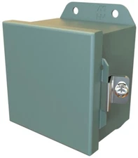 Hammond HJ444HLP, 4" x 4" x 4", Continuous Hinge/Clamp Cover Junction Box, 1 pc